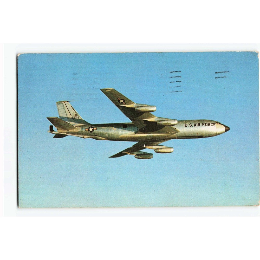 Vintage 1960 Boeing KC-135 Stratotanker Postcard Goose Air Force Base Labrador